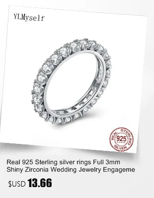 100% Guarantee Real 925 Sterling Silver 41/45/51/56/61CM Tennis Necklace 3/4mm Zircon Chain Unisex Choker Fine Jewelry